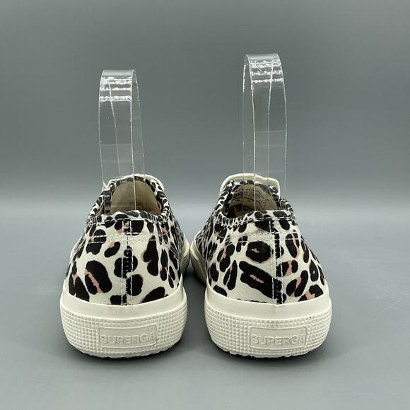 NEW superga Women’s 2750 Sneakers Beige/Black Size 6W US/36 EU - Picture 4 of 10